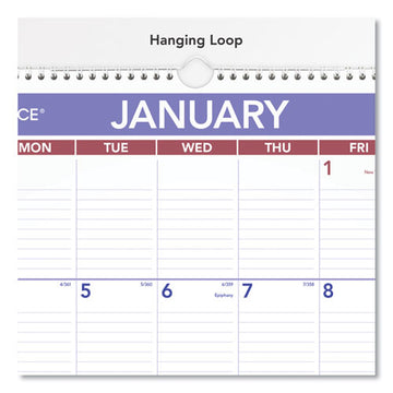 AT-A-GLANCE® Erasable Wall Calendar, 15.5 X 22.75, White Sheets, 12-month (jan To Dec): 2022 freeshipping - TVN Wholesale